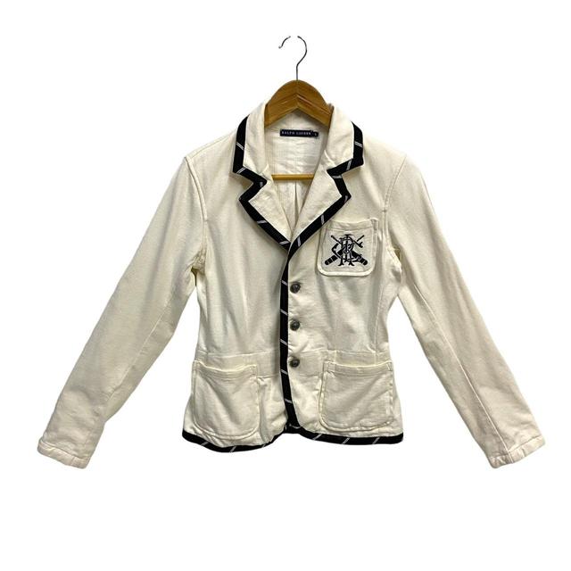 Ralph Lauren Women's Blazer Jacket - White - M on Productcaster.