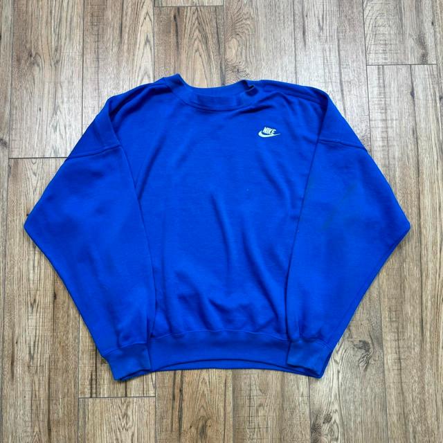 Nike Men's Sweatshirt - Blue - L on Productcaster.