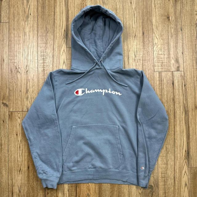 Champion Men's Hoodie - Blue - XL on Productcaster.