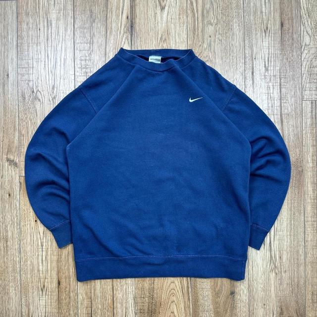 Nike Men's Sweatshirt - Navy - S on Productcaster.