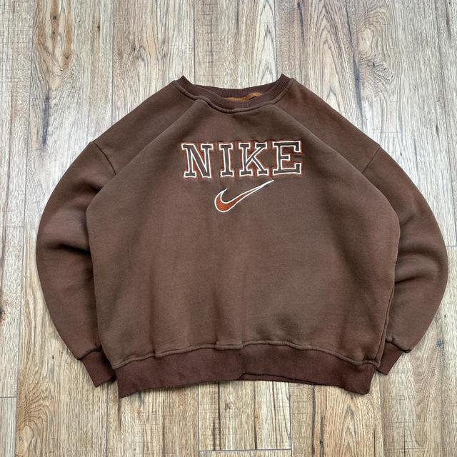 Nike Men's Sweatshirt - Brown - XS on Productcaster.