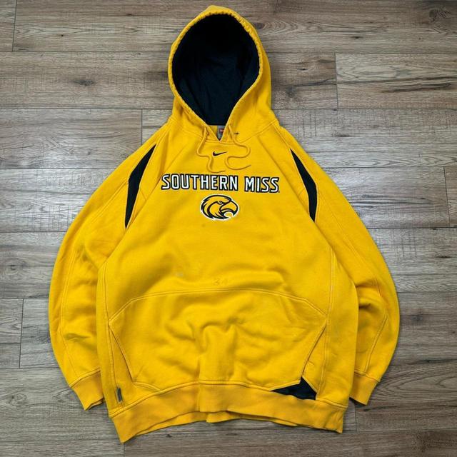 Nike Men's Hoodie - Yellow/Black - XL on Productcaster.