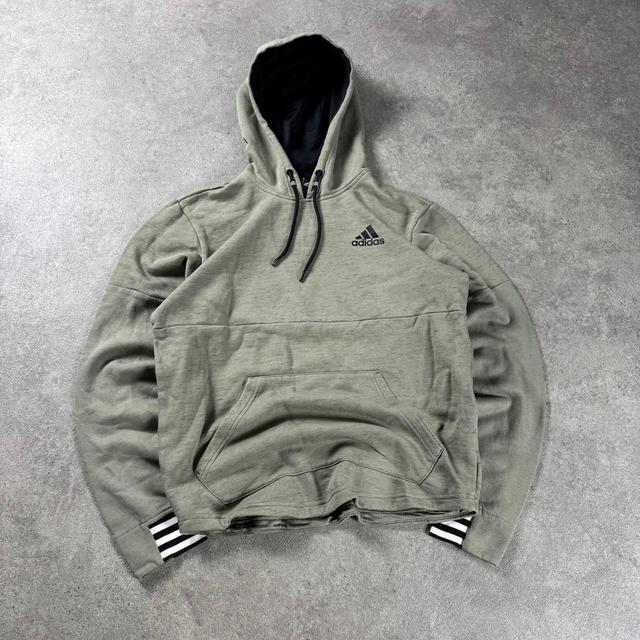 Adidas Men's Sweatshirt - Khaki - S on Productcaster.