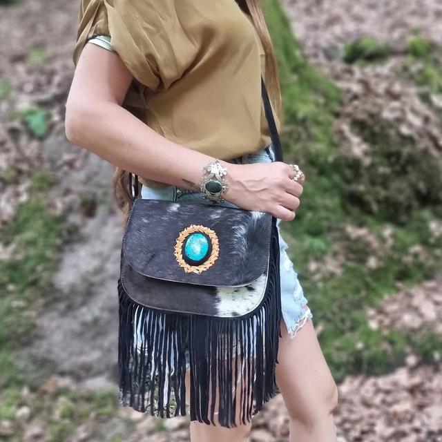 Handmade Women's Crossbody bags - Black on Productcaster.