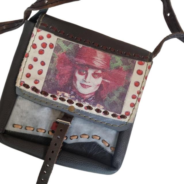 Handmade Women's Crossbody bags - Black/Red on Productcaster.