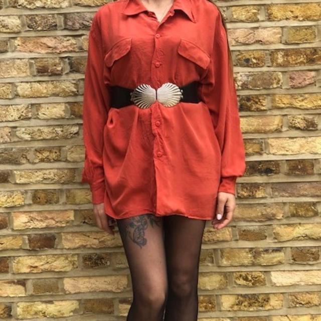 Reworked Women's Blouse - Orange/Red - XL on Productcaster.