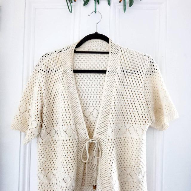 Reworked Women's Blouse - White/Cream - M on Productcaster.