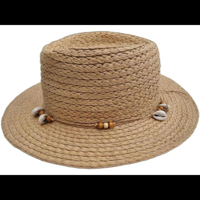 Women's Hat - Cream/Tan on Productcaster.