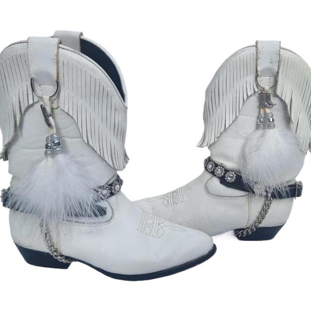 Women's Boots - White/Black on Productcaster.