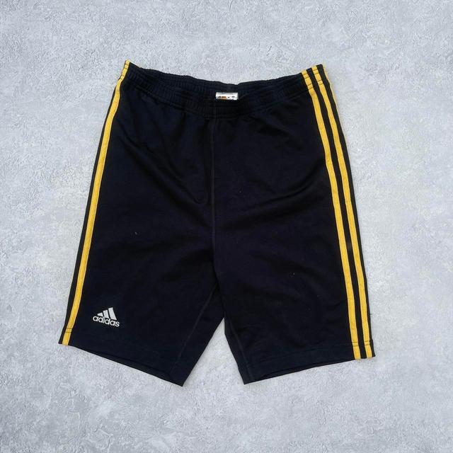 Adidas Men's Shorts - Black/Yellow - S on Productcaster.