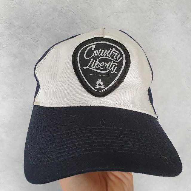 Men's Caps - Navy/White on Productcaster.