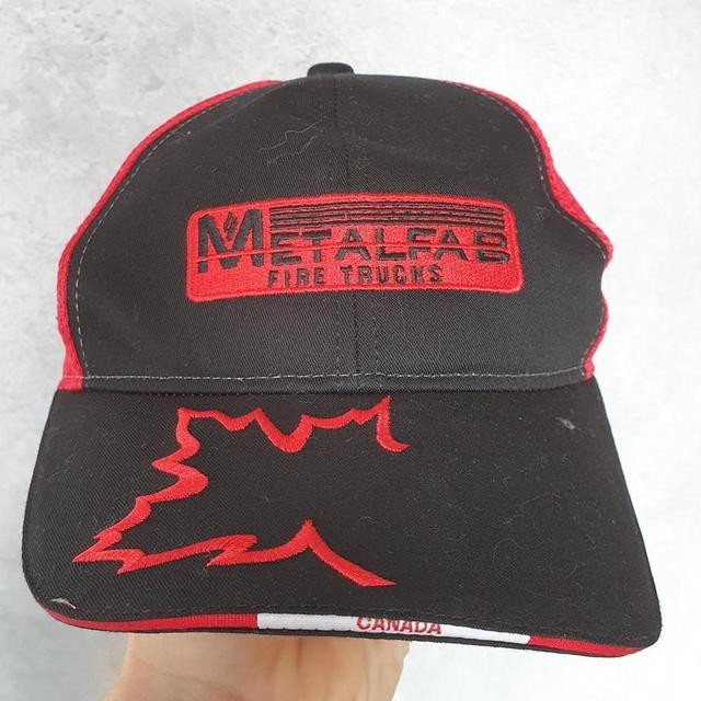 Men's Caps - Black/Red on Productcaster.