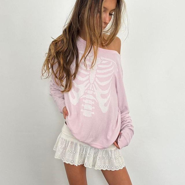 Women's Sweatshirt - Pink - L on Productcaster.