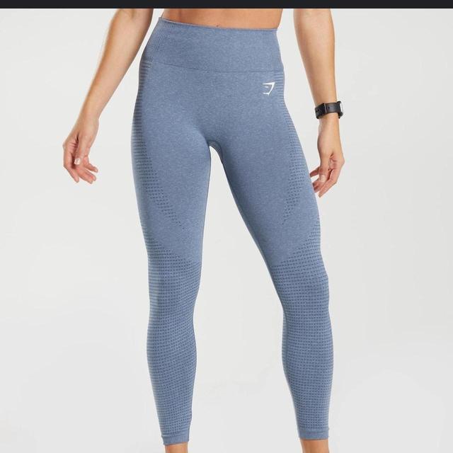 Gymshark Women's Leggings - Blue/Grey - UK 6 on Productcaster.