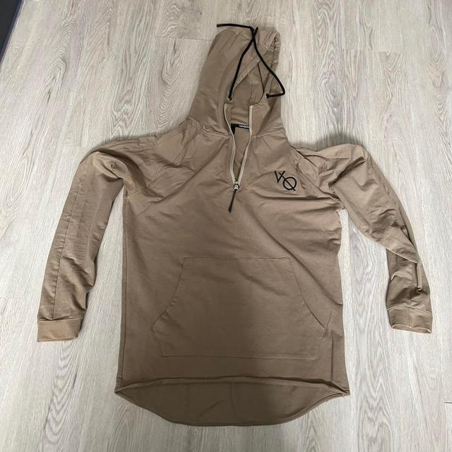 Vanquish Fitness Men's Hoodie - Tan/Brown - M on Productcaster.