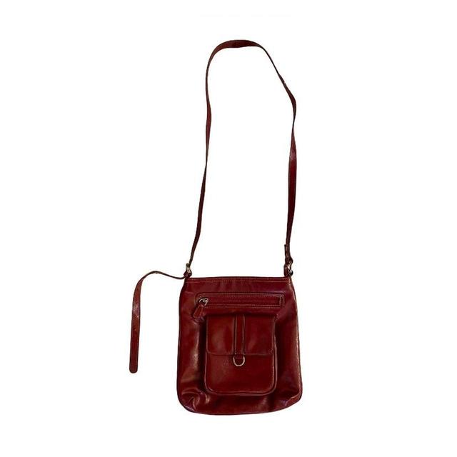 American Vintage Women's Shoulder bags - Burgundy on Productcaster.