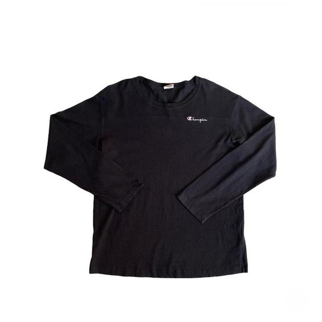 Champion Men's Sweatshirt - Black/White - L on Productcaster.