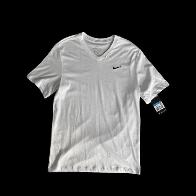 Nike Men's T-shirt - White/Black - M on Productcaster.