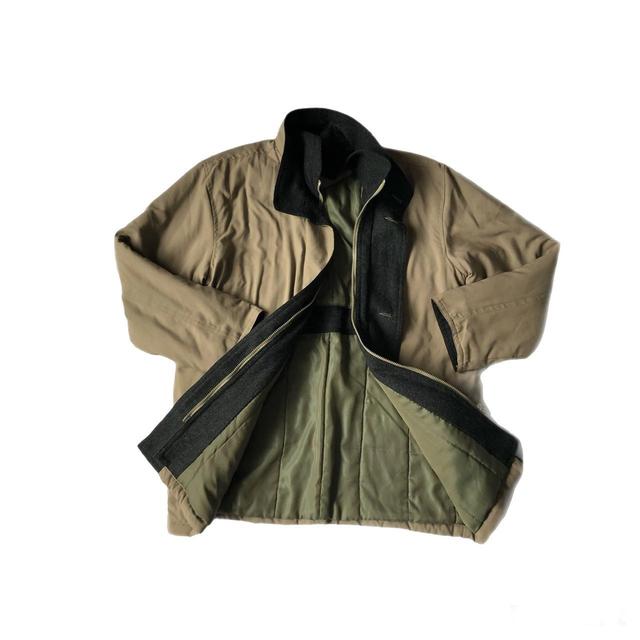 American Vintage Men's Windbreaker Jacket - Khaki/Grey - M on Productcaster.