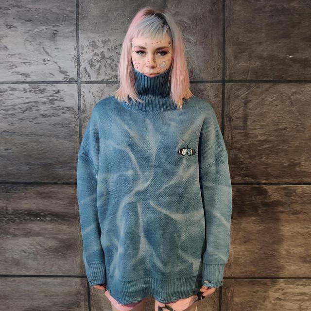 Custom Women's Jumper - Blue - XL on Productcaster.