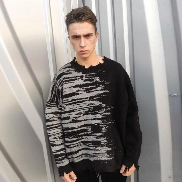 Custom Men's Jumper - Black - M on Productcaster.