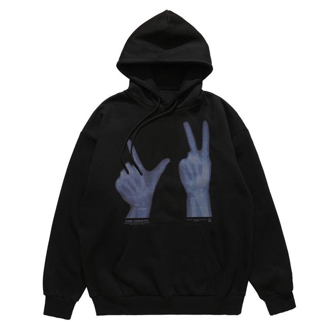 Custom Men's Hoodie - Black - S on Productcaster.