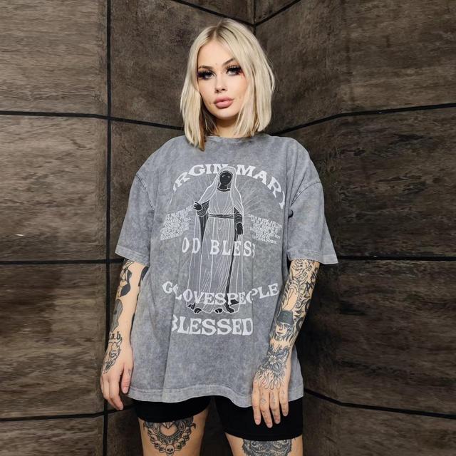 Custom Women's T-shirt - Grey - L on Productcaster.