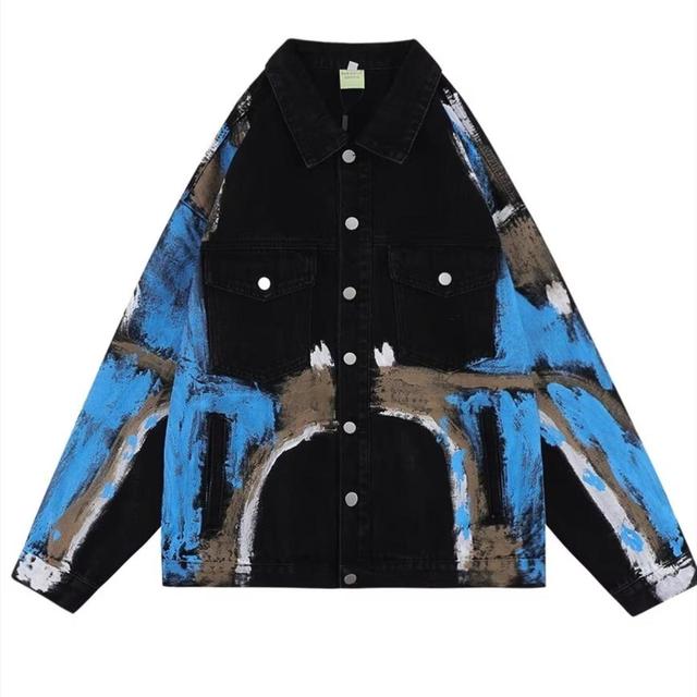 Custom Women's Bomber Jacket - Blue - XL on Productcaster.