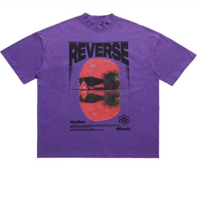 Custom Men's T-shirt - Purple - M on Productcaster.