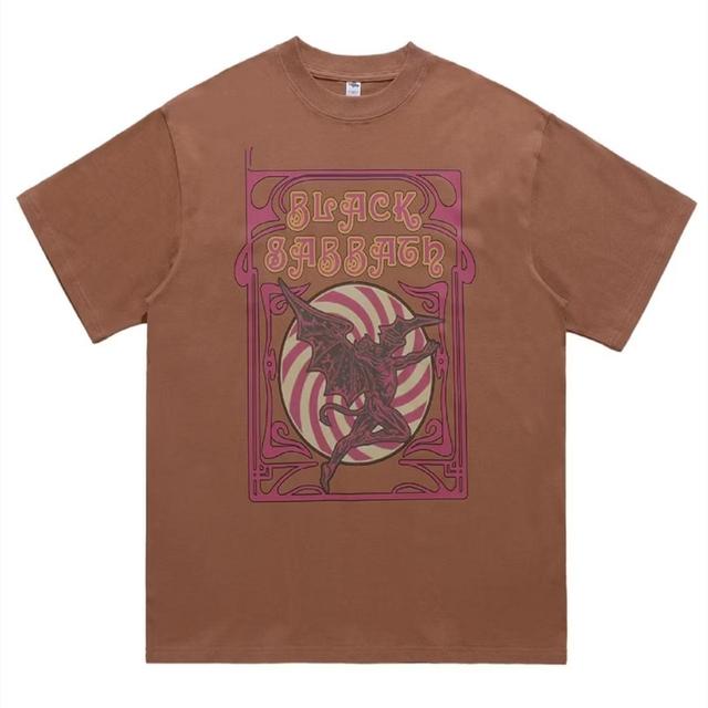 Custom Men's T-shirt - Brown - S on Productcaster.