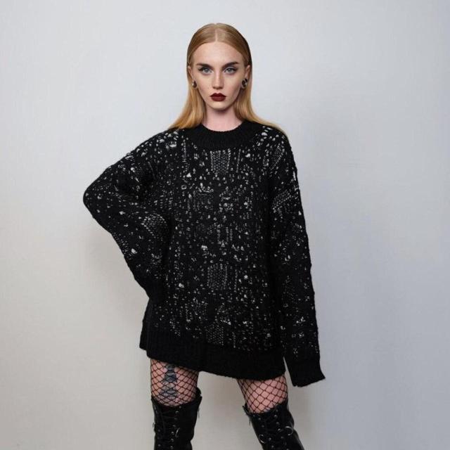 Custom Women's Jumper - Black - One size on Productcaster.