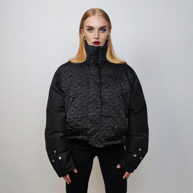 Custom Women's Bomber Jacket - Black - S on Productcaster.