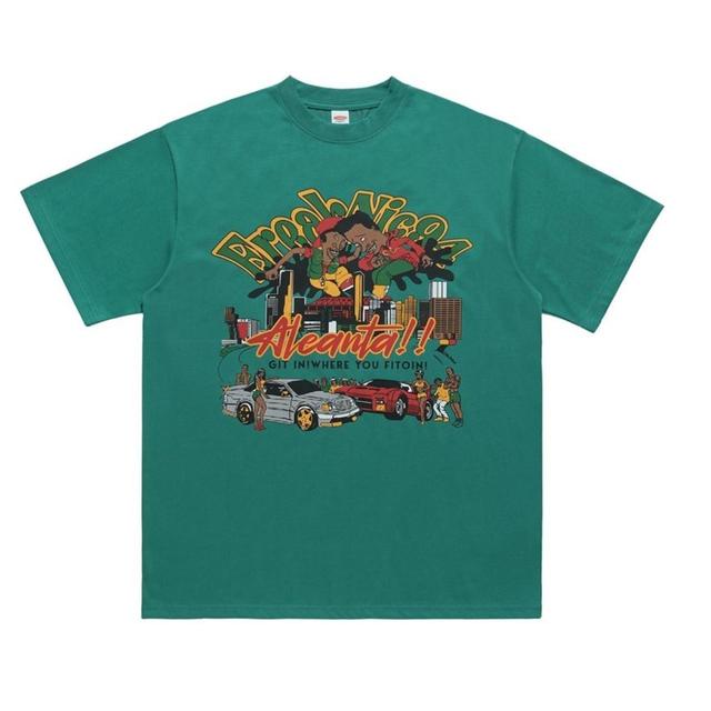 Custom Men's T-shirt - Green - M on Productcaster.