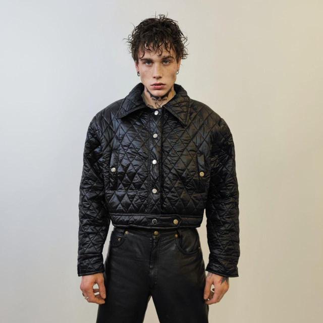 Custom Men's Bomber Jacket - Black - S on Productcaster.