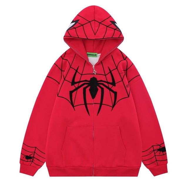 Custom Men's Hoodie - Red - S on Productcaster.