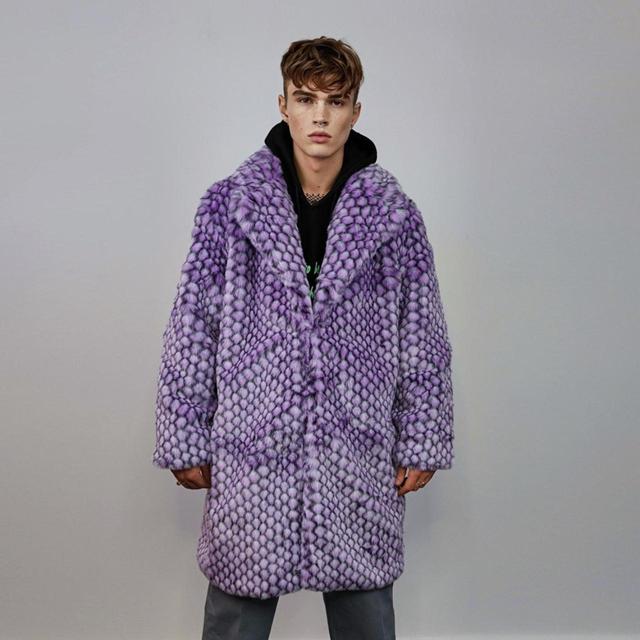 Custom Men's Trench - Purple - S on Productcaster.