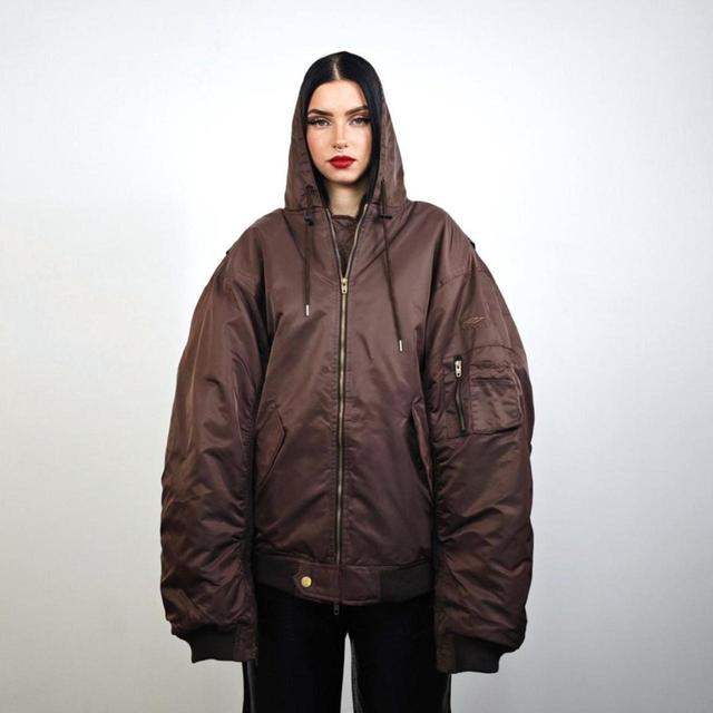 Deadstock Women's Bomber Jacket - Brown - XL on Productcaster.