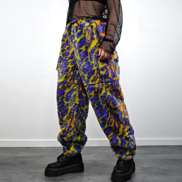 Custom Women's Straight leg Chino Trousers - Purple/Multi - XS on Productcaster.