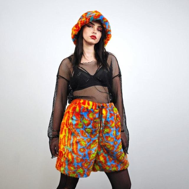 Custom Women's Shorts - Multi/Orange - L on Productcaster.