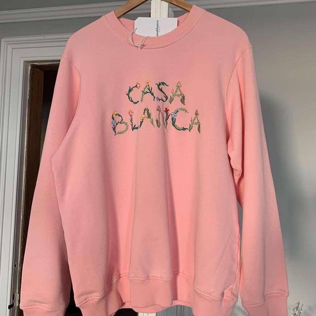 Casablanca Men's Jumper - Pink - L on Productcaster.