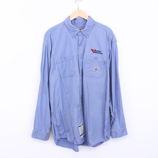 Carhartt Men's Shirt - Blue - XL on Productcaster.