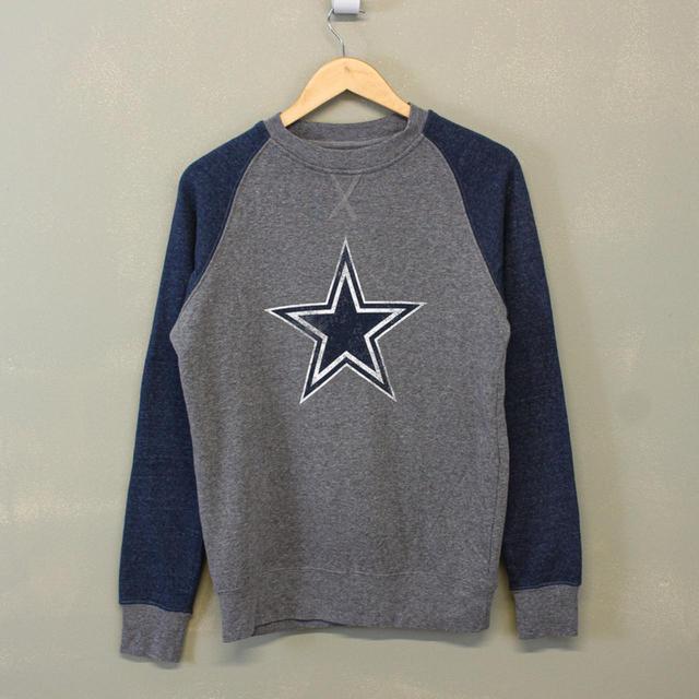 NFL Men's Sweatshirt - Grey/Navy - S on Productcaster.