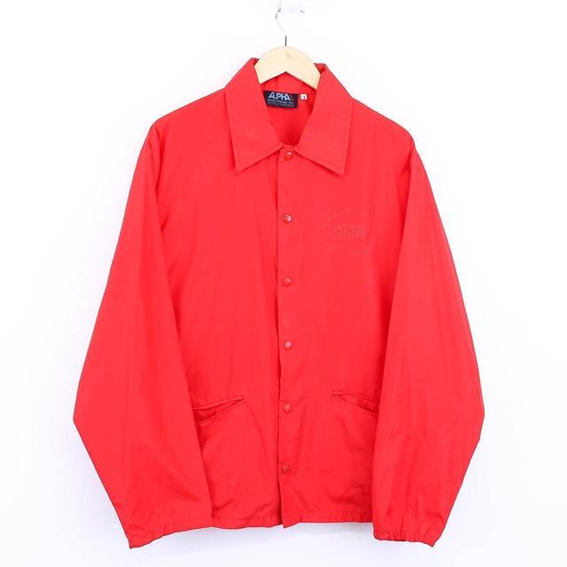 Vintage Men's Lightweight Jacket - Red - L on Productcaster.