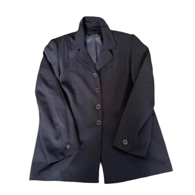 Bonmarché Women's Blazer Jacket - Navy/Black - UK 18 on Productcaster.