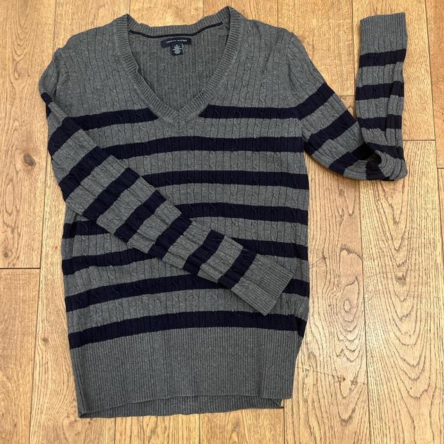 Tommy Hilfiger Women's Jumper - Grey/Black - 10 on Productcaster.