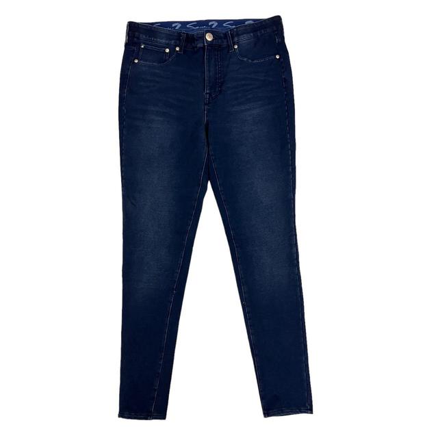 7 For All Mankind Women's Skinny Faded Jeans - Blue - 30" on Productcaster.