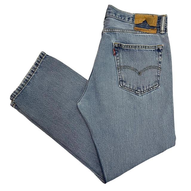 Levi's Men's Straight leg Stone-washed Jeans - Blue - 34" on Productcaster.