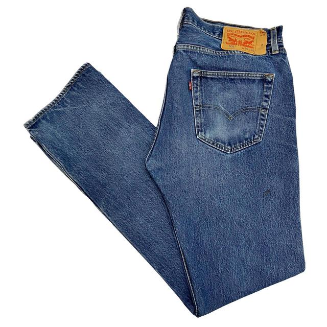 Levi's Men's Straight leg Faded Jeans - Blue - 36" on Productcaster.