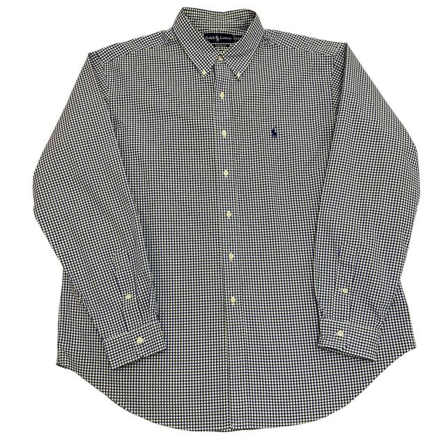 Ralph Lauren Men's Shirt - Blue/White - XXL on Productcaster.