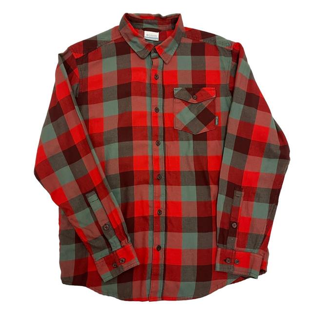 Columbia Sportswear Men's Shirt - Red/Grey - M on Productcaster.